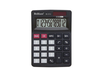 Калькулятор BS-012 12 р., 2-пит, Brilliant BS-012