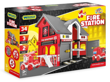 Игровой гараж пожарная станция Play House Wader 25410
