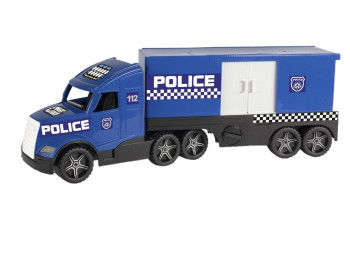 Машинка трейлер Police Truck 36201 79 см, открывающаяся дверь, Wader