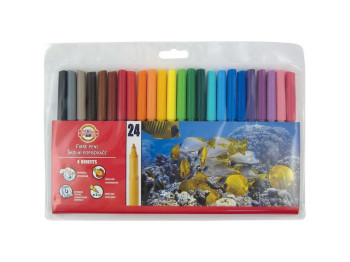 Фломастеры 24 цвета. Koh-i-Noor 7710ET/24