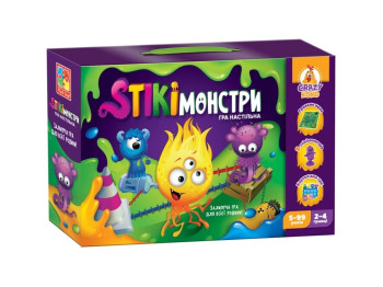 Настільна гра "Стікімонстри", 5+, Vladi Toys
