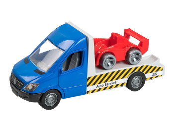 Машинка Tigres 39661 Mercedes-Benz Sprinter Эвакуатор синий с авто