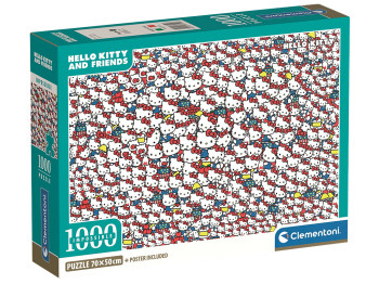 Пазлы Нереальное количество Hello Kitty Clementoni, 1000 элементов