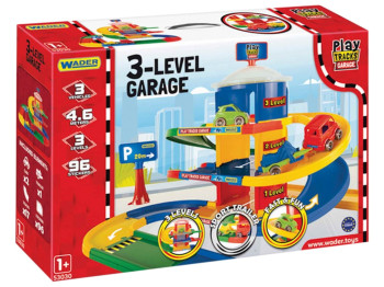 Игровой набор гараж 3 уровня Play Tracks Garage Wader 53030