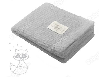 Ковдра бамбукова сіра Єнот 75x100 см. BabyOno 479/04