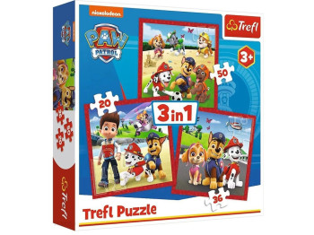 Пазл 3 в 1 Trefl Disney Mickey and Friends Міккі та його весела команда