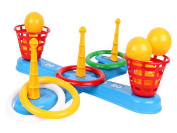 Игровой набор для метания колец с корзинами, ТехноК
