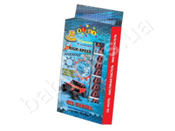 Пастель масляна 12 кольорів, HIGH SPEED, KIDIS 7652