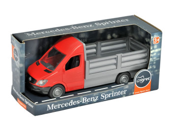 Машинка игрушечная бортовая Mercedes-Benz Sprinter 39673, 24 см, открывающаяся дверь, Tigres