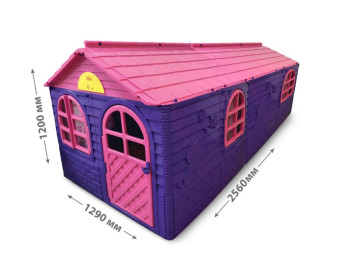 Домик детский со шторками фиолетовый. TM Doloni Toys 02550-20