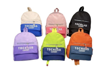 Рюкзак Tochaso Lucky, із зовнішньою кишенею на блискавці, мікс кольорів