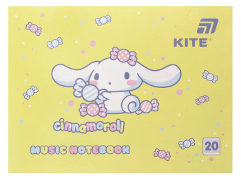 Тетрадь для нот А5 Kite Cinnamoroll CR26-405, 20 листов