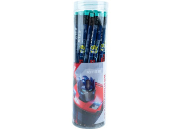 Карандаш графитный с резинкой Transformers HB, Kite