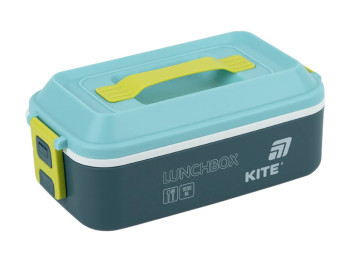 Ланчбокс Kite K25-1183-2, 1000 мл, с ручкой, синий, Kite