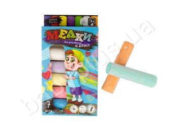 Набор мела асфальтного 7 штук, Danko Toys