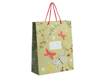 Пакет подарочный бумажный с ручками Axent Secret Garden 2 8502-35-A-TR, 26x32 см