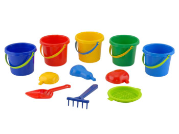 Набір для піску Василёк №1 0817, 17 см, з інструментами, Colorplast
