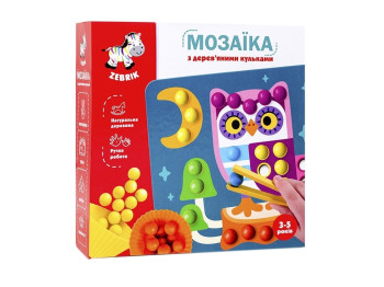 Мозаика с деревянными шариками Дополни картинку, Vladi Toys