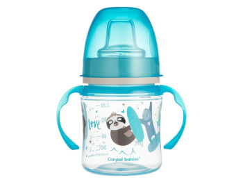 Кружка тренувальна EasyStart 120 мл - Sweet Fun синя. Canpol Babies 35/207_blu