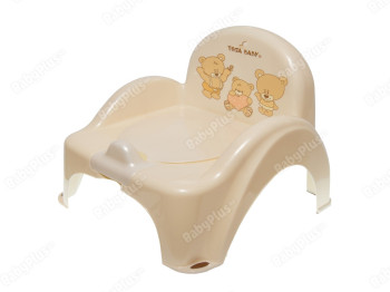 Горщик - стільчик Ведмедики бежевий. Tega Baby MS-012-119