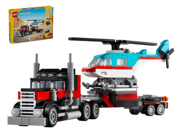 Конструктор LEGO Creator 3 в 1 Бортовой грузовик с вертолетом, 270 деталей