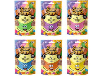 Кінетичний пісок Stretch Sand STS-04-02U, 350 г, тягнеться та ліпиться, Danko Toys