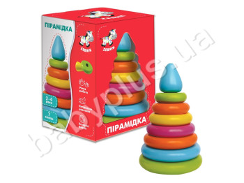 Пирамидка большая цветная, Vladi Toys
