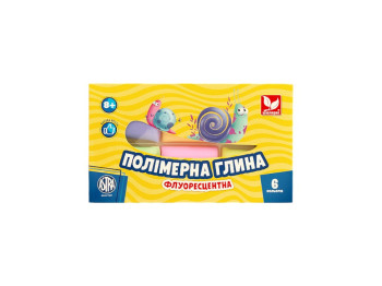Полимерная глина флуоресцентная, 6 цветов