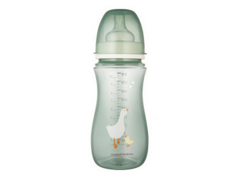 Пляшка антиколікова з широким отвором 300 мл Easystart - Гуси. Canpol Babies 35/246
