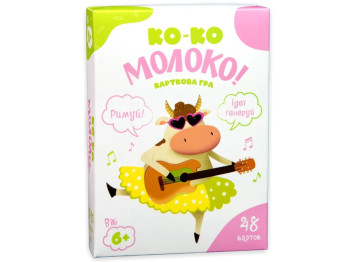 Карткова гра на рими Ко-ко Молоко, картки 14.2 см, пошук слів, Strateg