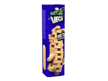 Настільна гра баланс Mega Vega, 30 см, з дерев’яними брусками, Danko Toys