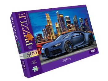 Пазлы Ночной город, 500 элементов, Danko Toys