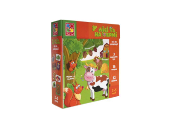 Міні-Развивашка асоціації У лісі і на фермі, Vladi Toys
