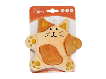 Мягкая игрушка сенсорная Котик "Лучший друг", 17 см, с гранулами, Tigres