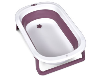 Ванночка дитяча силіконова складана. EL CAMINO ME 1152 BASIC Pink
