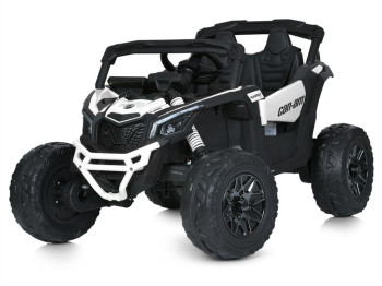 Дитячий електромобіль білий Джип. M 5099EBLR-1(24V)