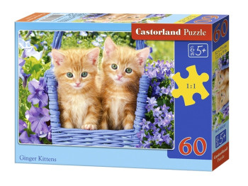 Пазлы Рыжие котята, 60 элементов, Castorland