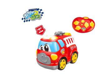 Машинка радиоуправляемая пожарная DHTR040J 19 см, свет и звук, KIDZ GO!