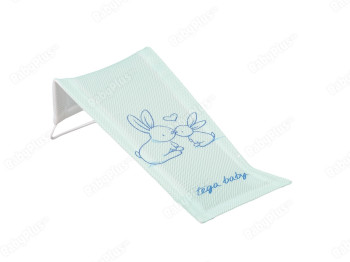 Лежак для купання з малюнком м'ятний Зайчики. Tega Baby KR-026-105
