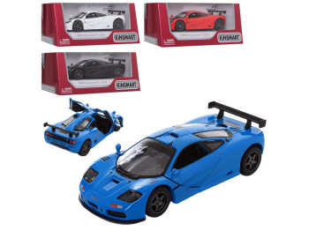 Машинка инерционная металлическая McLaren F1 GTR, 12.5 см, открываются двери, Kinsmart