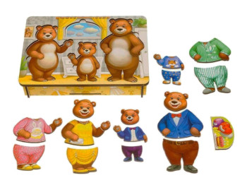 Игра обучающая одежда мишек 23×16×5 см, Ubumblesbees