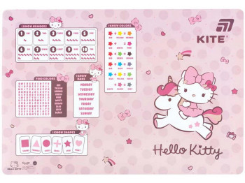 Настольная пластиковая подкладка Hello Kitty, 42,5×29 см, для творчества, Kite
