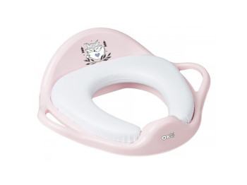 Туалетне сидіння М'яке Plus baby Маленька лисичка рожеве. Tega Baby PB-LIS-020-130
