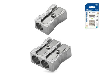 Точилка для олівців подвійна, металеві леза, 2 шт (ціна за набір)