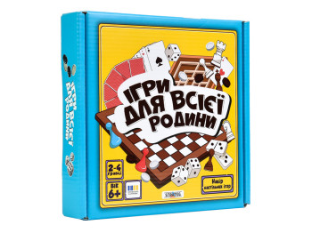Набір настільних ігор Ігри для всієї родини, Strateg