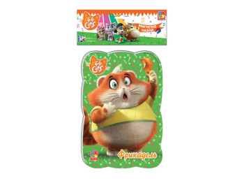 Пазлы на магните А5, 44 Кота, Фрикадель, 12 элементов, Vladi Toys