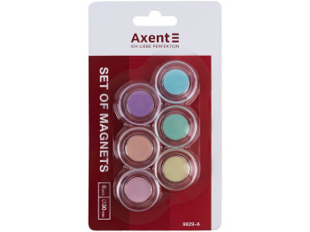 Набор магнитов Pastelini 30 мм, Axent, 6 шт.