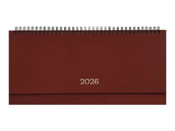 Планінг датований настільний Monochrome 2026, 120 сторінок, бордовий