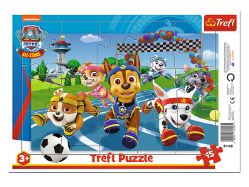 Пазл Trefl Paw Patrol Слухняні собаки, 15 елементів з рамкою