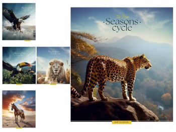 Тетрадь в клетку Four seasons Школярик 036-3403K 36 л., УФ-лак, 5 видов (цена за 1шт), Школярик